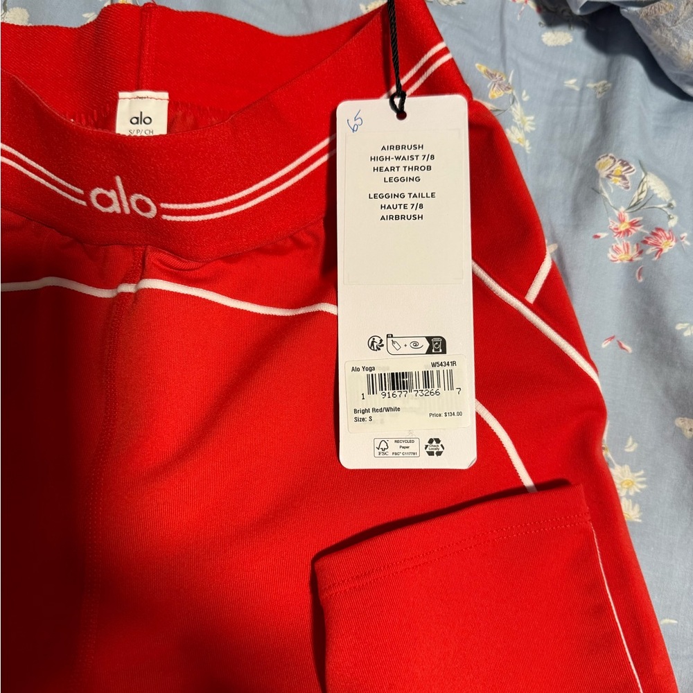 Alo Red High-Waist Leggings